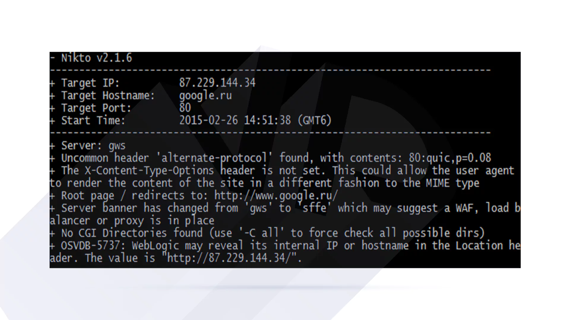 tools for scanning wordpress vulnrabilities using virtualbox nikto